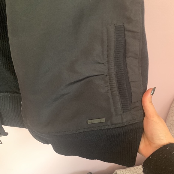 Calvin Klein vest black size L zipper not working 100% cotton - Picture 6 of 8